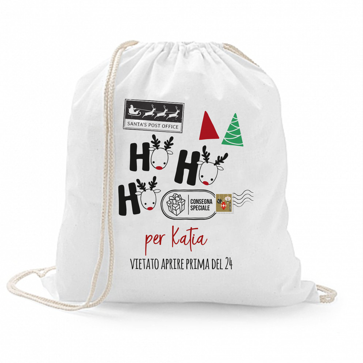 Ho Ho Ho consegna speciale - Sacchetto personalizzato con nome