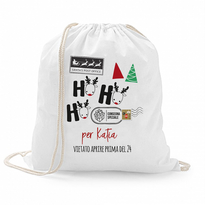 Ho Ho Ho consegna speciale - Sacchetto personalizzato con nome