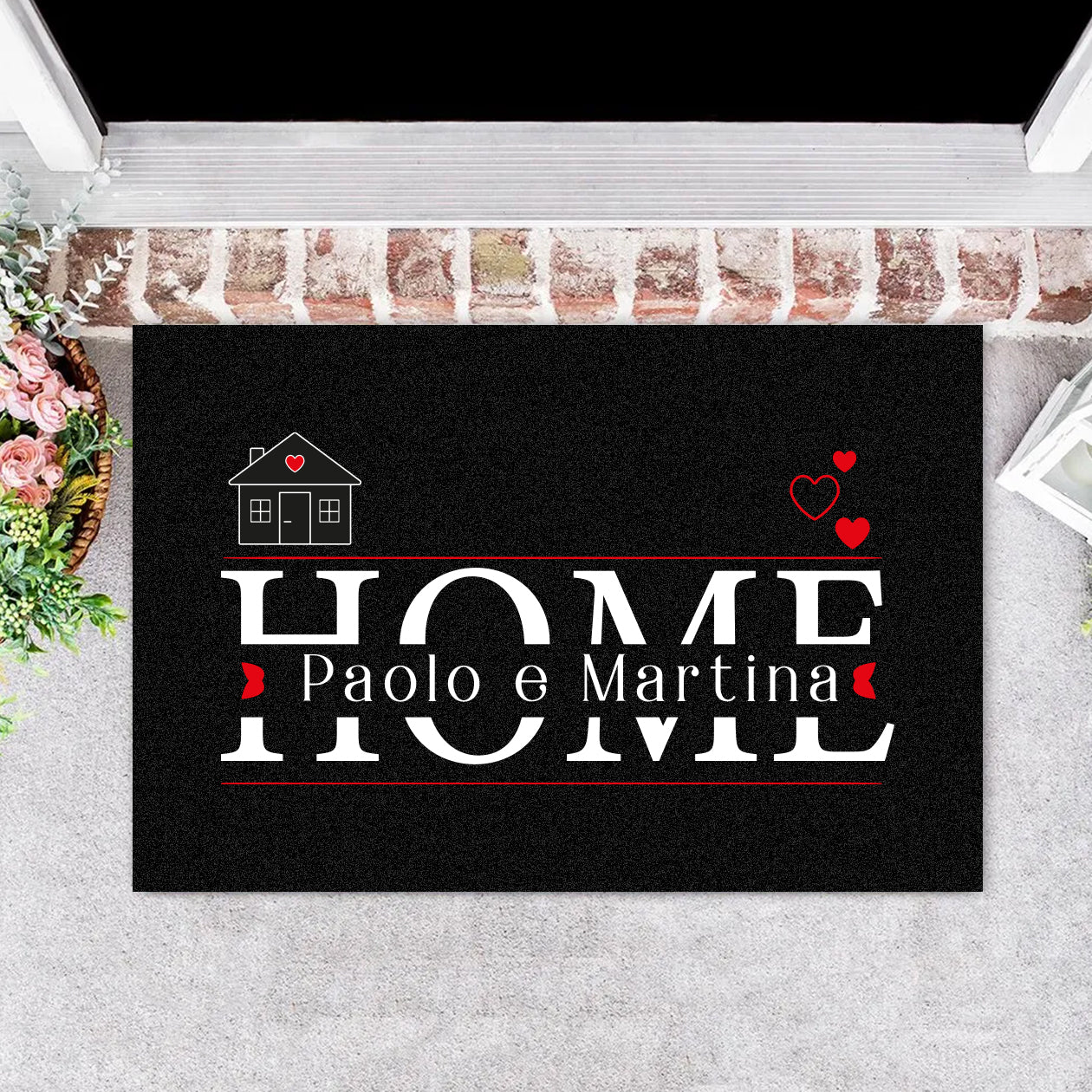 Home - Tappeto - personalizzato con nomi