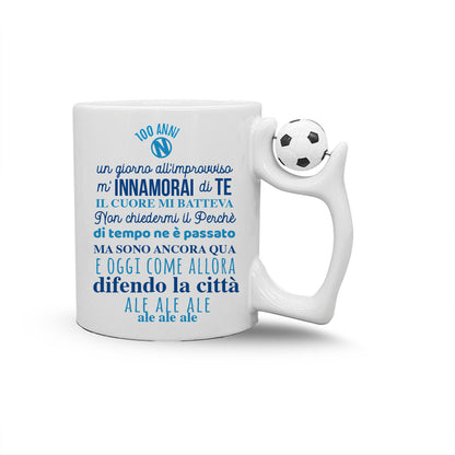 Un girono all'improvviso mi innamorai di te - Tazza mug con manico pallone