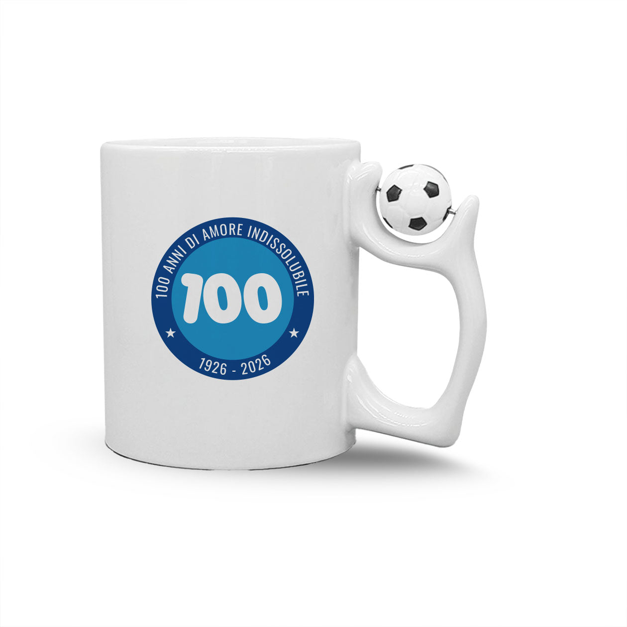 100 anni di amore - Tazza mug con manico pallone