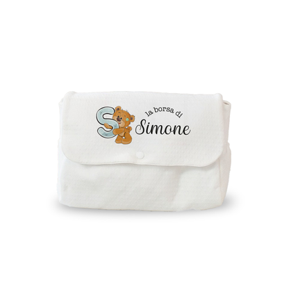 Baby animal - Borsa Fasciatoio per Neonato personalizzata con nome e iniziale
