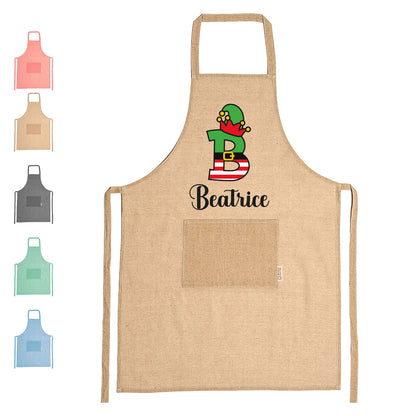 Elf Name - Grembiule da Cucina Natalizio - personalizzato con nome