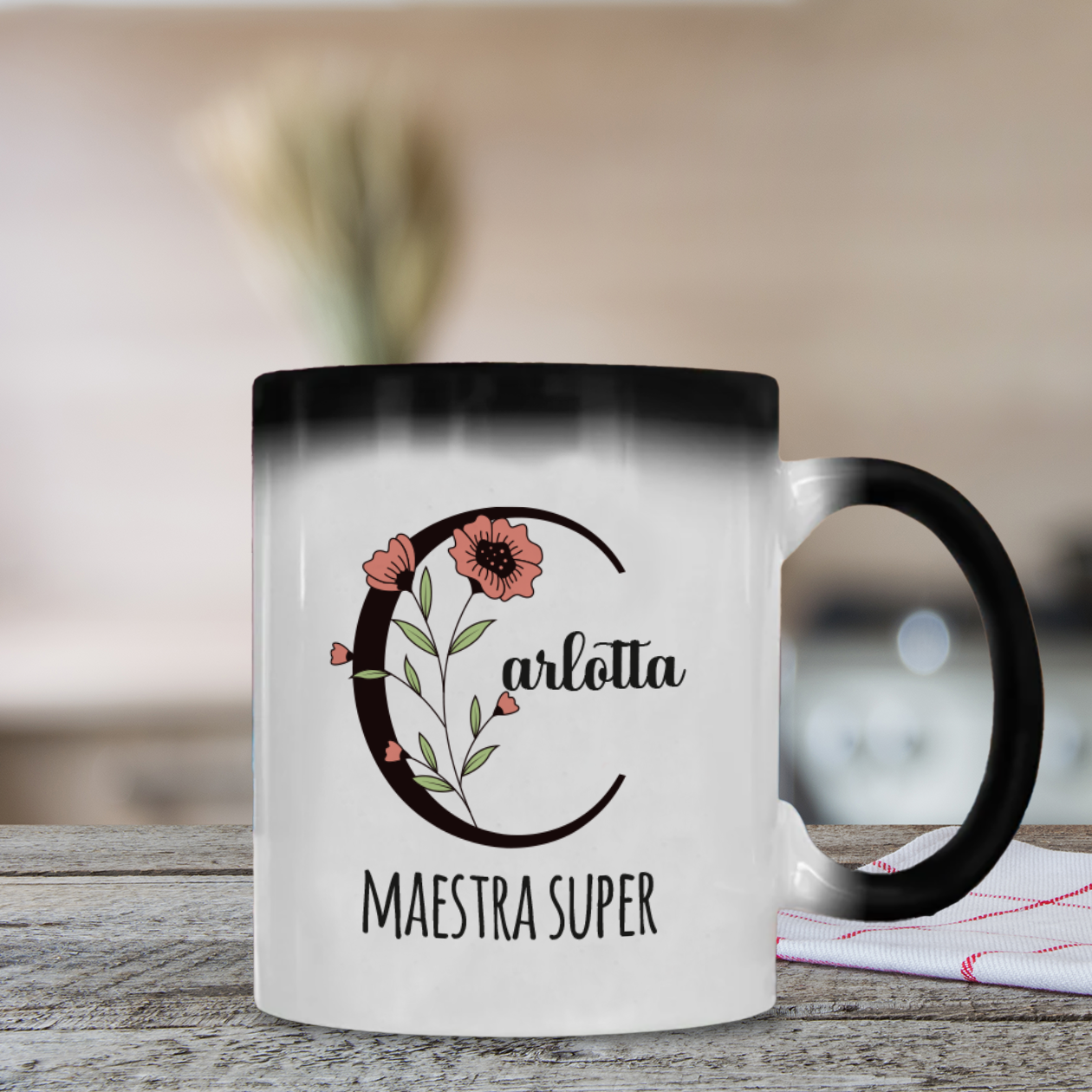 Maestra super - Tazza Magica - personalizzata con nome