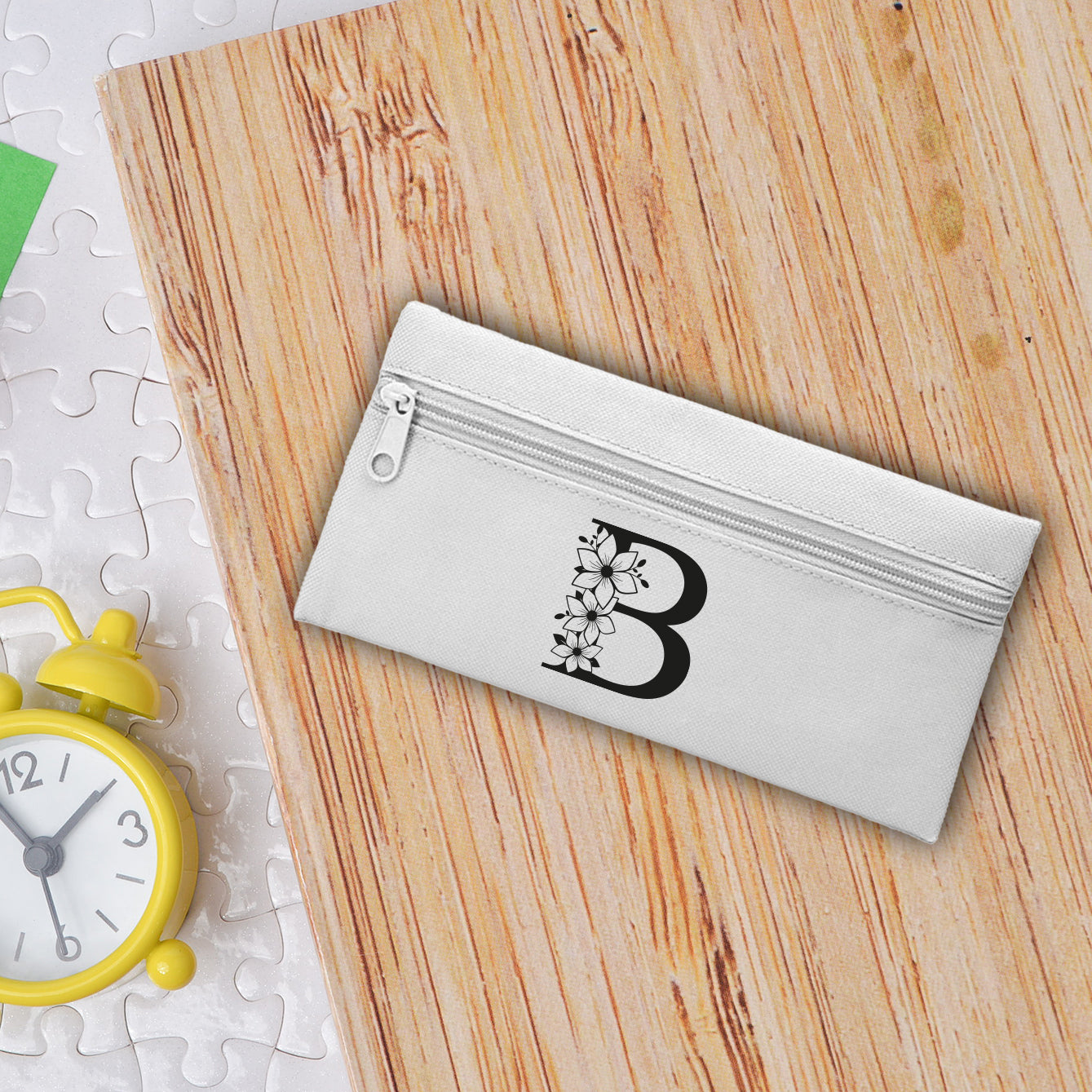 Letter flower - Astuccio in Poliestere - personalizzato con iniziale