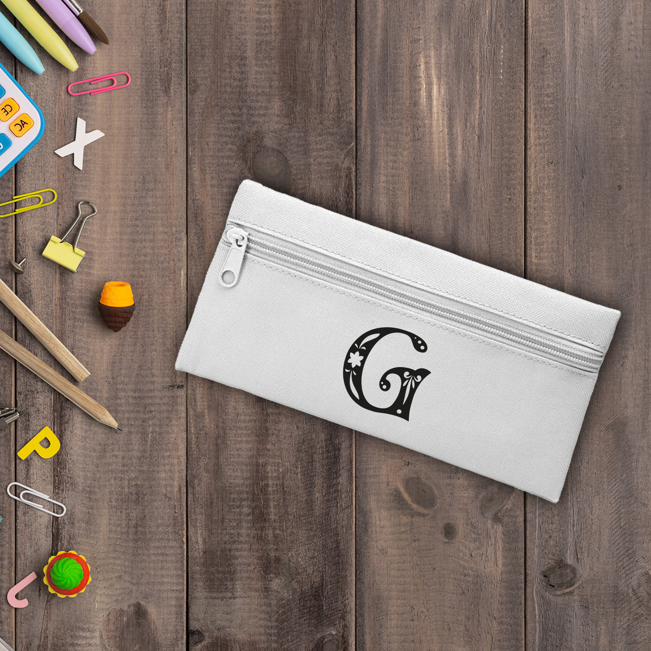 Letter Art - Astuccio in Poliestere - personalizzato con iniziale