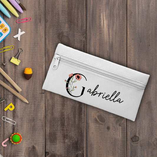 Name flower - Astuccio in Poliestere - personalizzato con nome