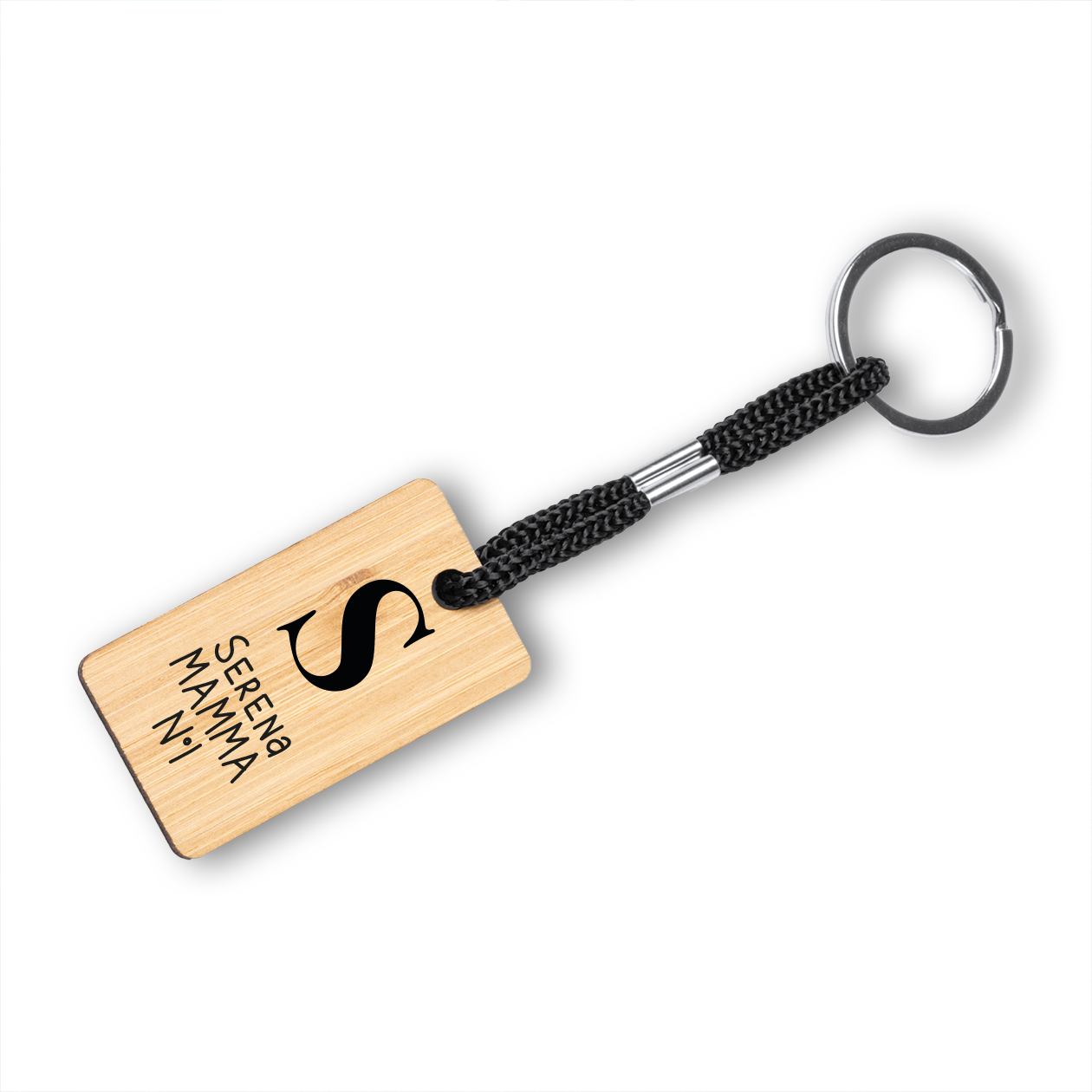 Mamma n 1 - Portachiavi in Legno personalizzato con nome
