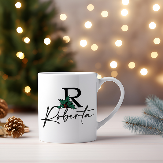 Elegant Christmas - Tazza mug - idea regalo Natale - personalizzato con nome