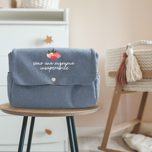 Sono una mamma insuperabile - Borsa Fasciatoio per Neonato