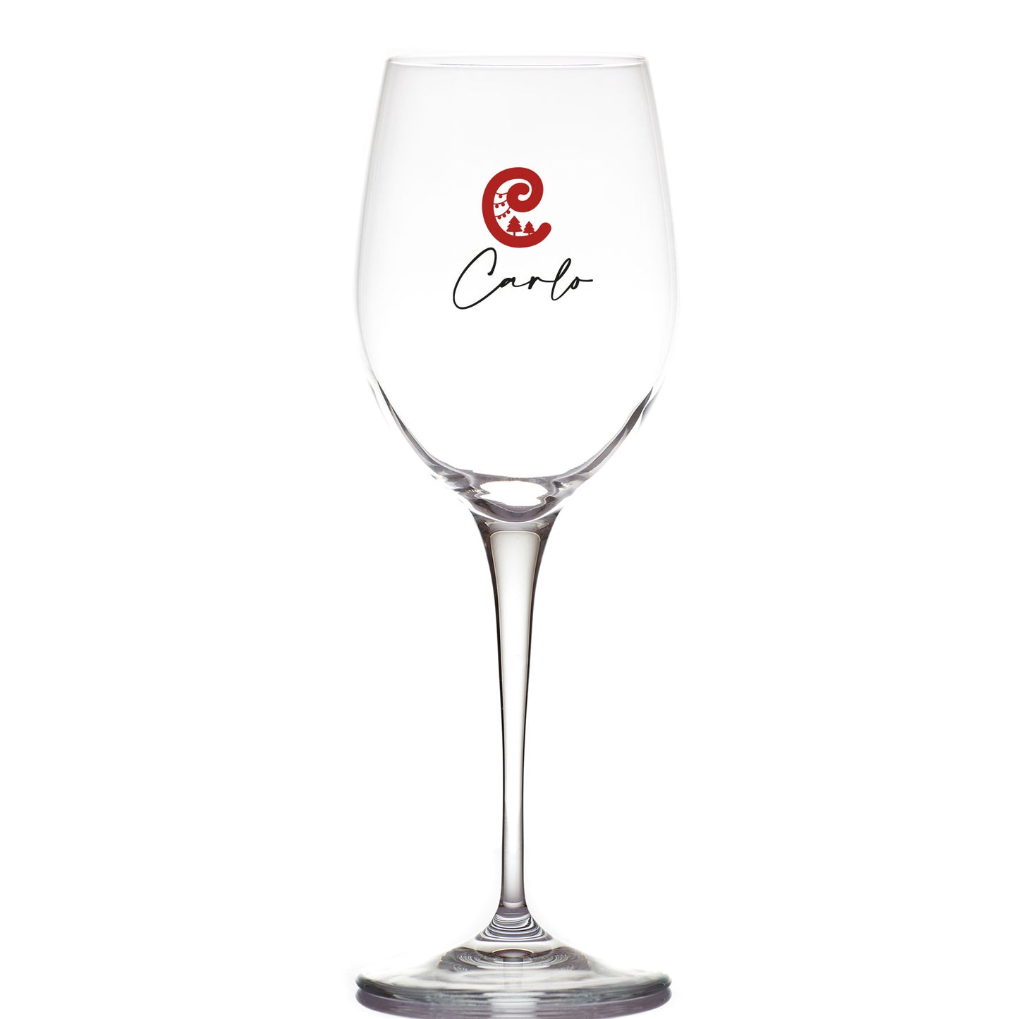 Christmas name - Calice Bicchiere da Vino - personalizzato con nome