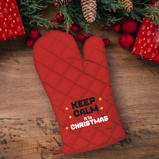 Keep Calm it'is Christmas - Guanto da cucina