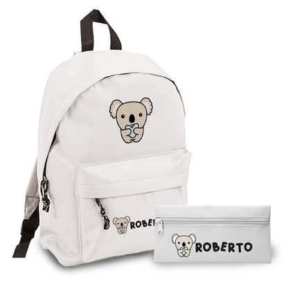 Koala - Zaino + Portapenne - personalizzati con nome