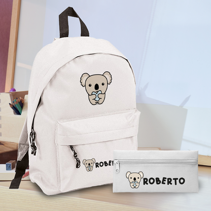Koala - Zaino + Portapenne - personalizzati con nome