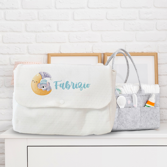 Baby Moon - Borsa Fasciatoio per Neonato - personalizzata con nome