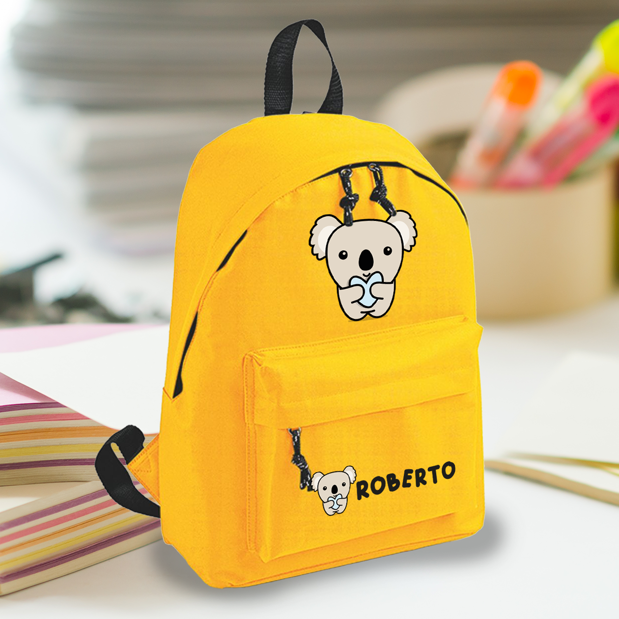 Baby koala - zaino scuola - personalizzato con nome