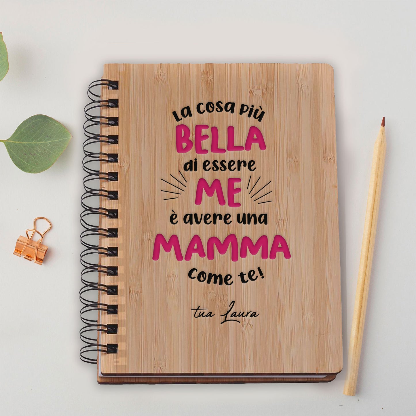 Avere una mamma come te! - Ricettario personalizzato con nome