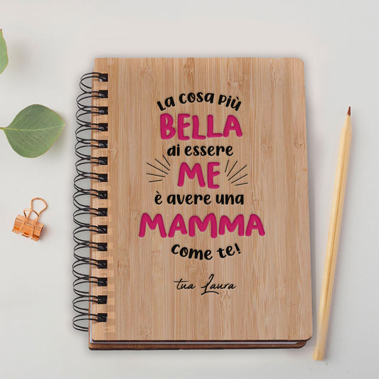 Avere una mamma come te! - Ricettario personalizzato con nome