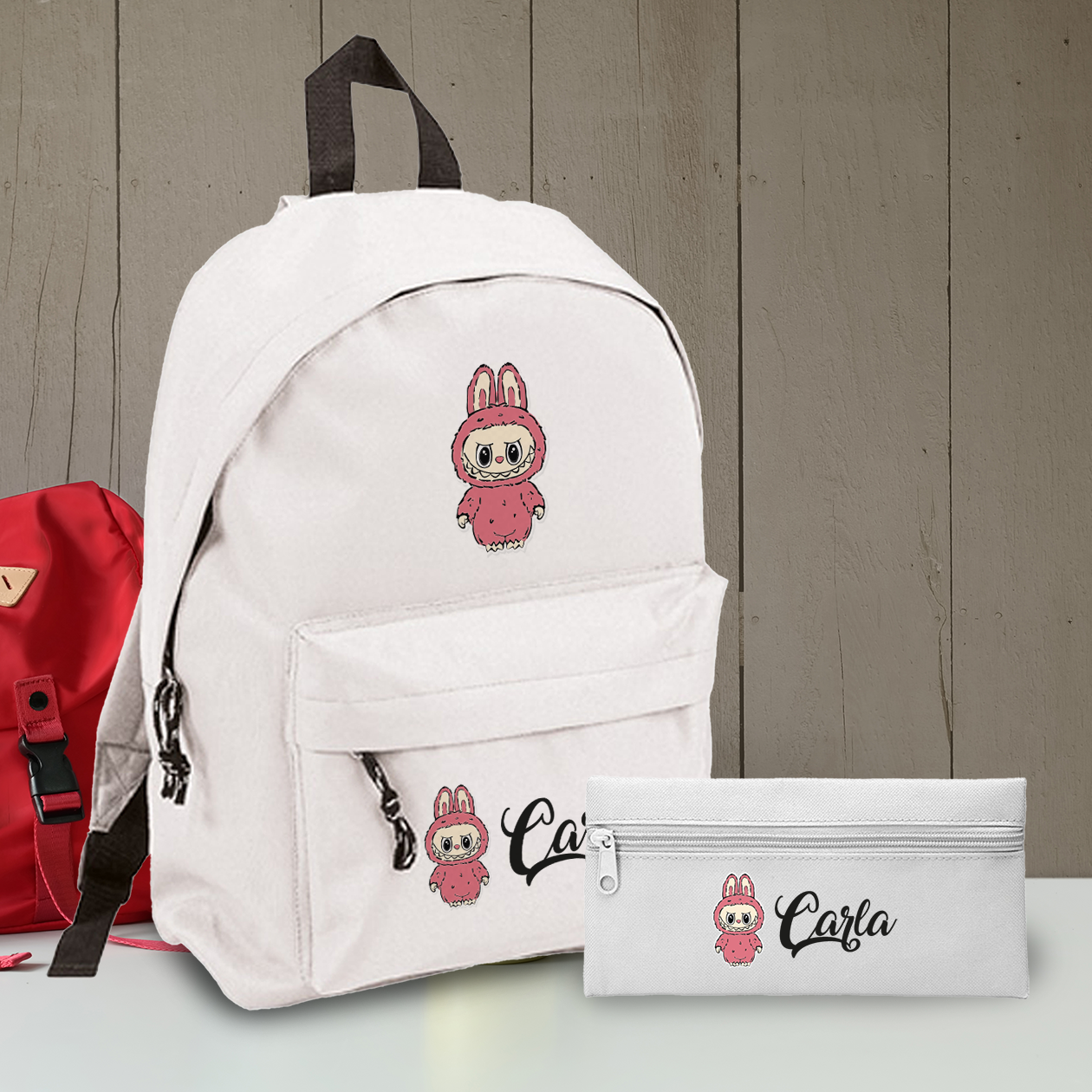 Labu - Zaino + Portapenne - personalizzati con nome