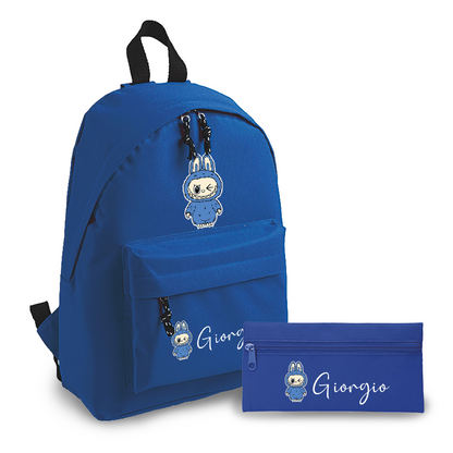 Labu blu - Zaino + Portapenne - personalizzati con nome