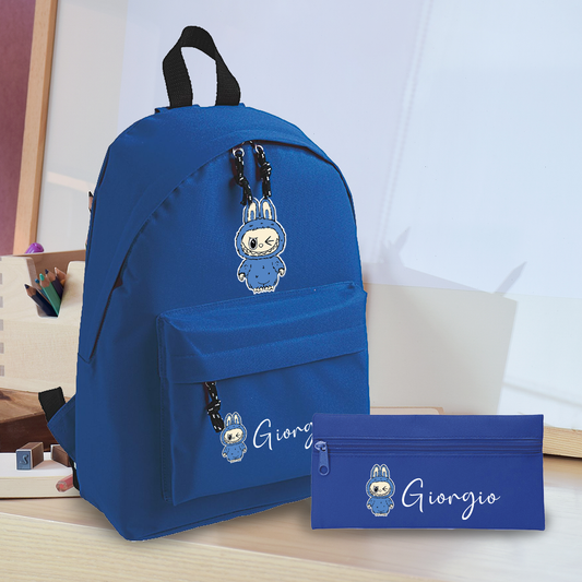 Labu blu - Zaino + Portapenne - personalizzati con nome