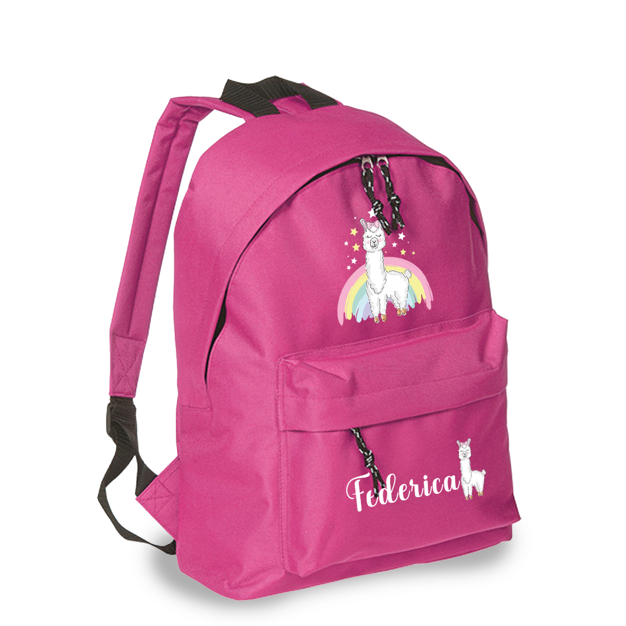 Dolly rainbow - zaino scuola - personalizzato con nome