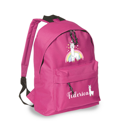 Dolly rainbow - zaino scuola - personalizzato con nome