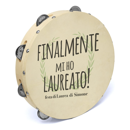 Finalmente mi ho laureato - Set da 10 Tamburelli - personalizzati
