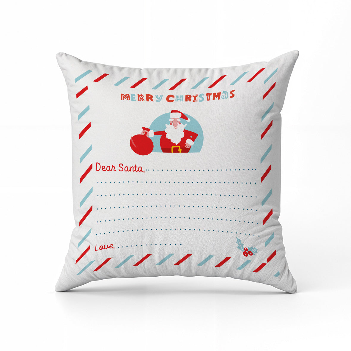 Letter to santa claus - Cuscino Personalizzato - idea regalo Natale personalizzato