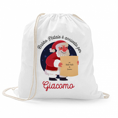 Per Babbo Natale - Sacchetto - personalizzato con nome