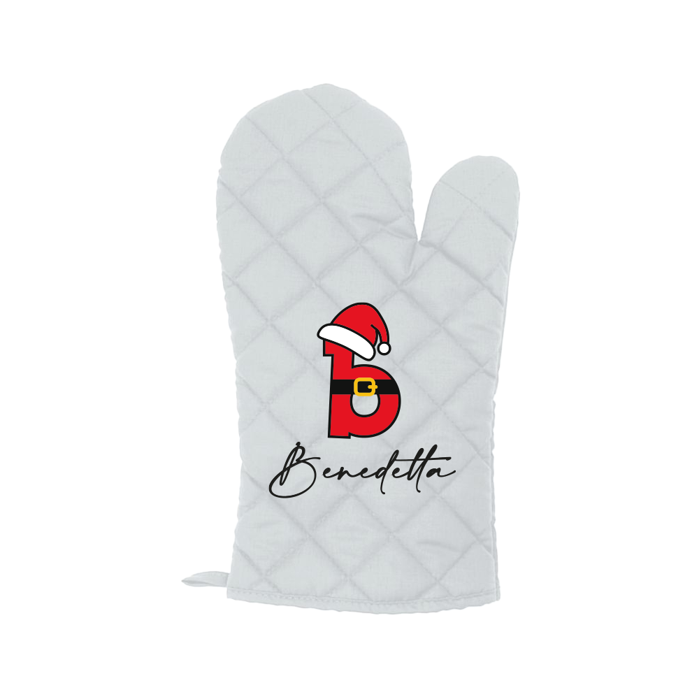 Name Santa Claus - Guanto da cucina - personalizzato con nome