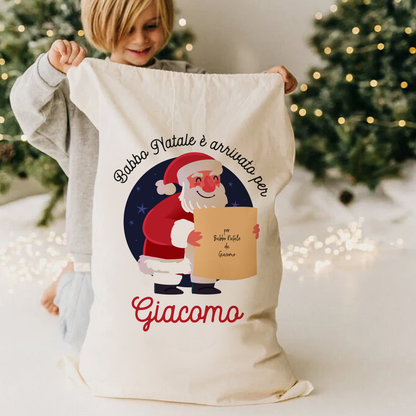 Per Babbo Natale - Sacchetto - personalizzato con nome