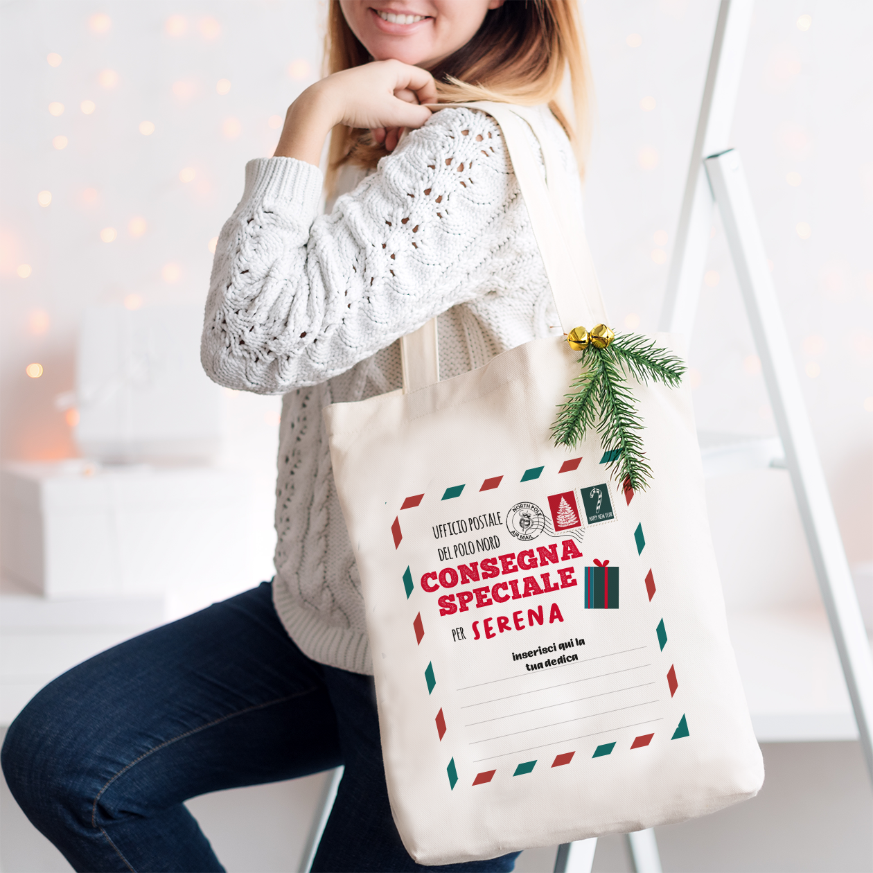 Consegna speciale - Shopper In Cotone - personalizzata con dedica