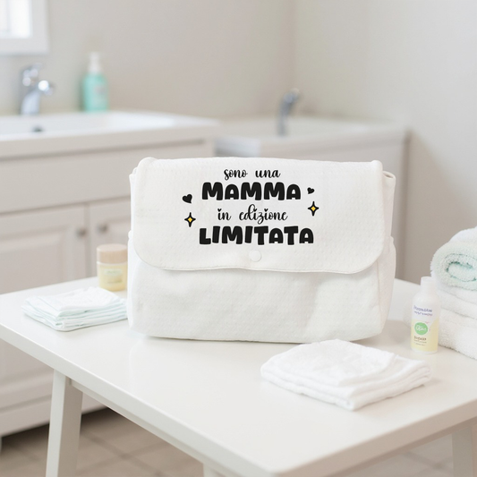 Sono una mamma in edizione limitata - Borsa Fasciatoio per Neonato