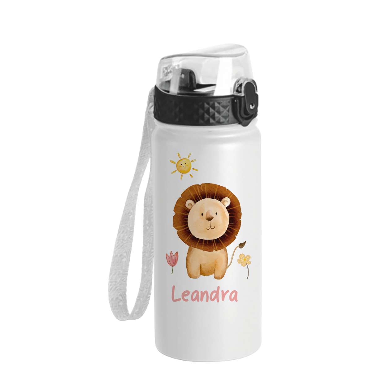 Girl Lyon - Borraccia termica da 550 ml - personalizzata con nome