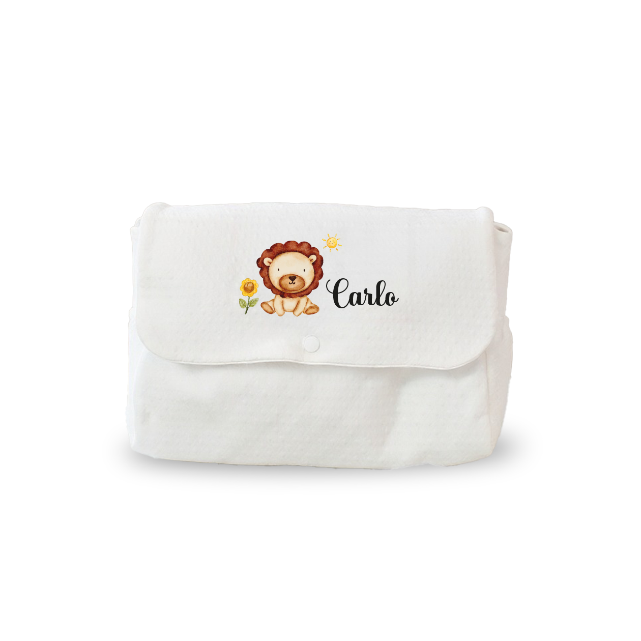 Baby lyon flower - Borsa Fasciatoio per Neonato - personalizzata con nome