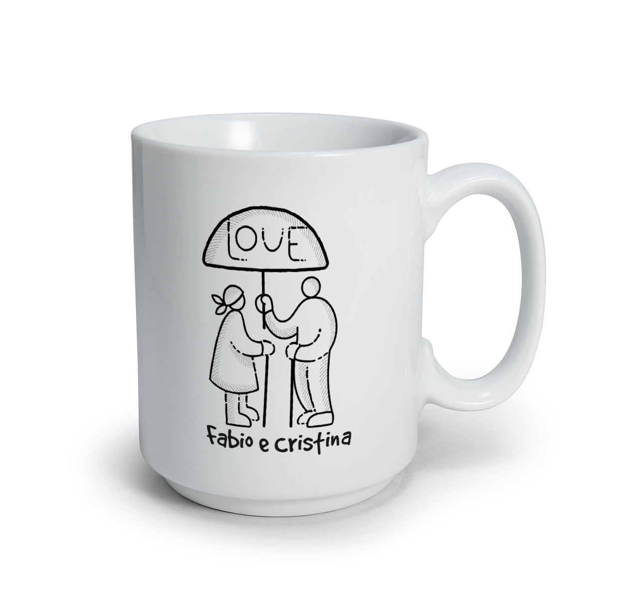 Love - Tazza mug - personalizzata con nomi