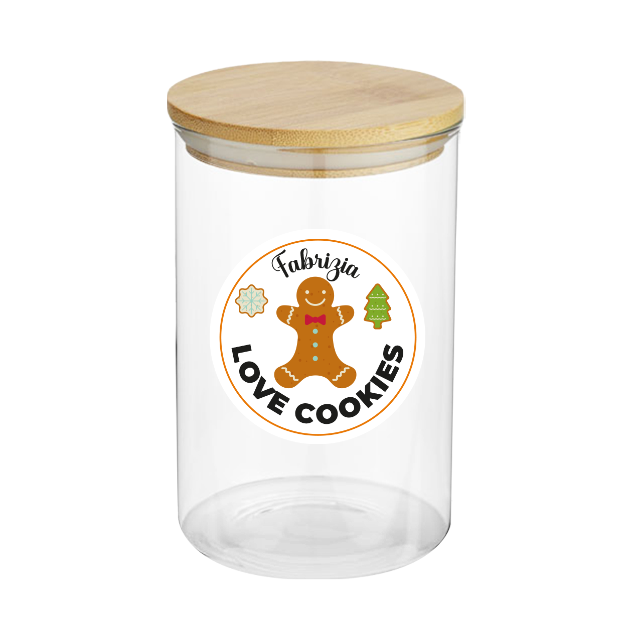 Love cookies Christma - Barattolo - personalizzato con nome