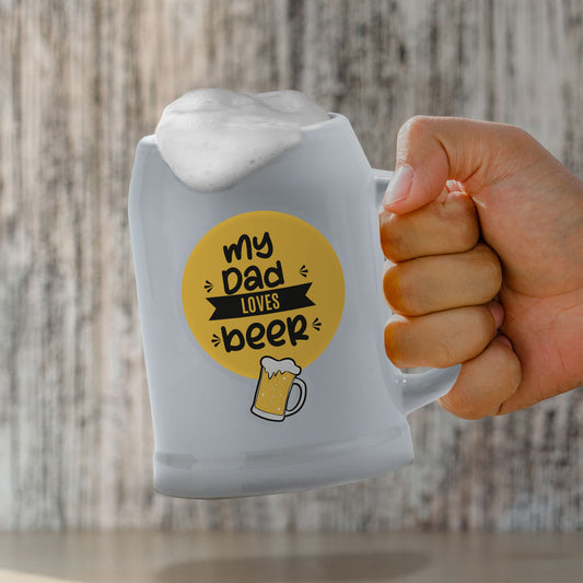 My dad loves beer - Caraffa in ceramica