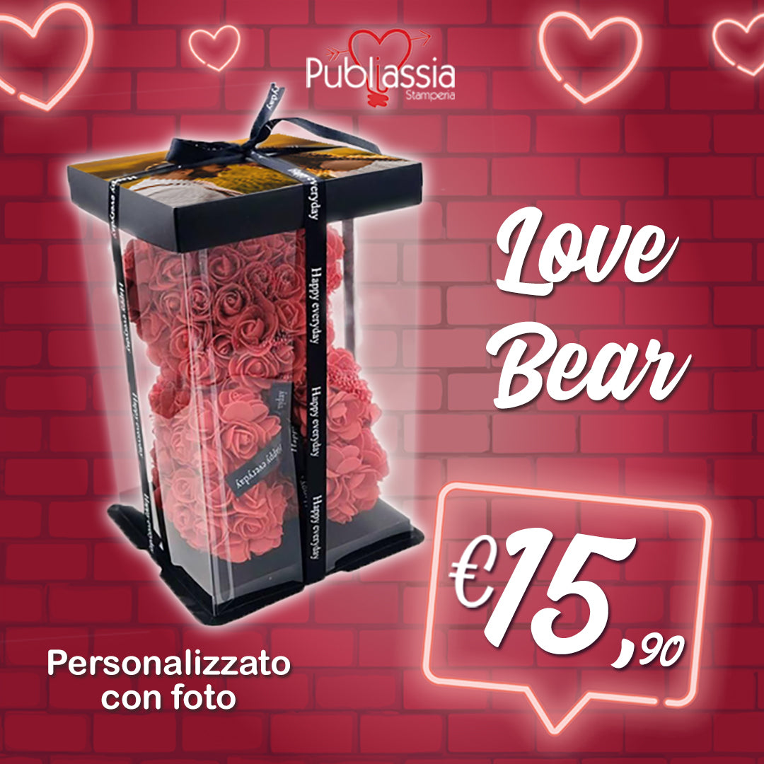 Offerta San Valentino - Love Bear - personalizzato con foto