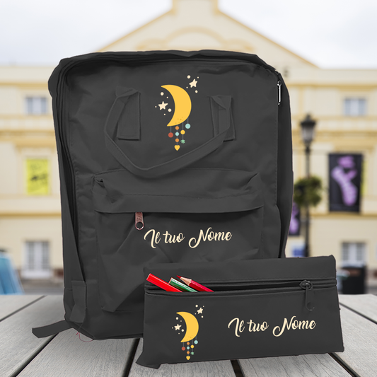 Moon - Zaino + Portapenne - personalizzati con nome