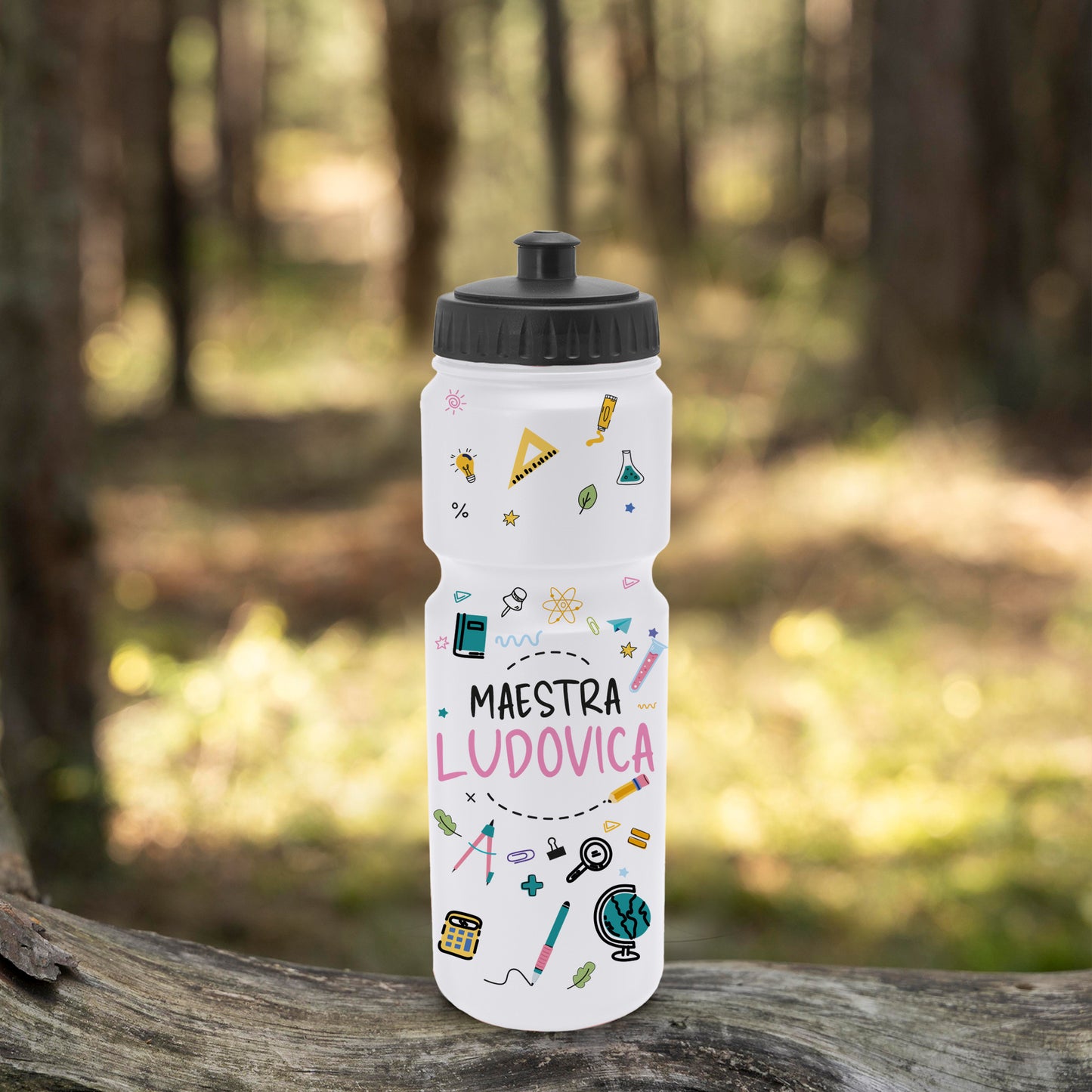 Art Maestra - Borraccia in PE 840ml. - personalizzata con nome
