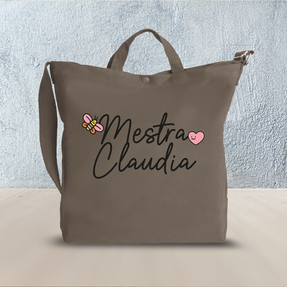 Sweet Maestra - Borsa da Donna in Tela - personalizzata con nome