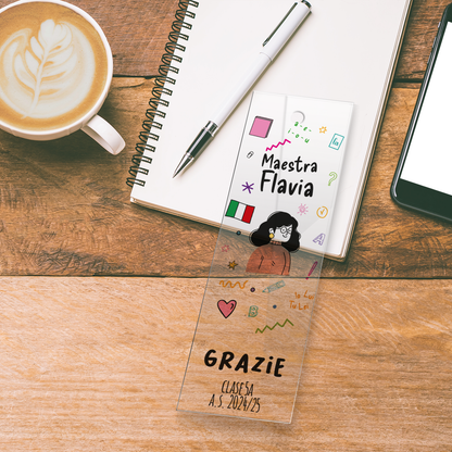 Maestra Grazie - Segnalibro personalizzato