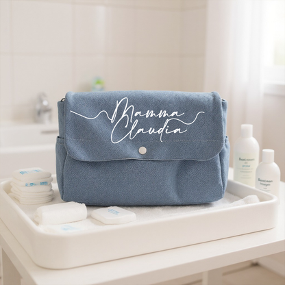 Mamma line name - Borsa Fasciatoio per Neonato - personalizzata con nome