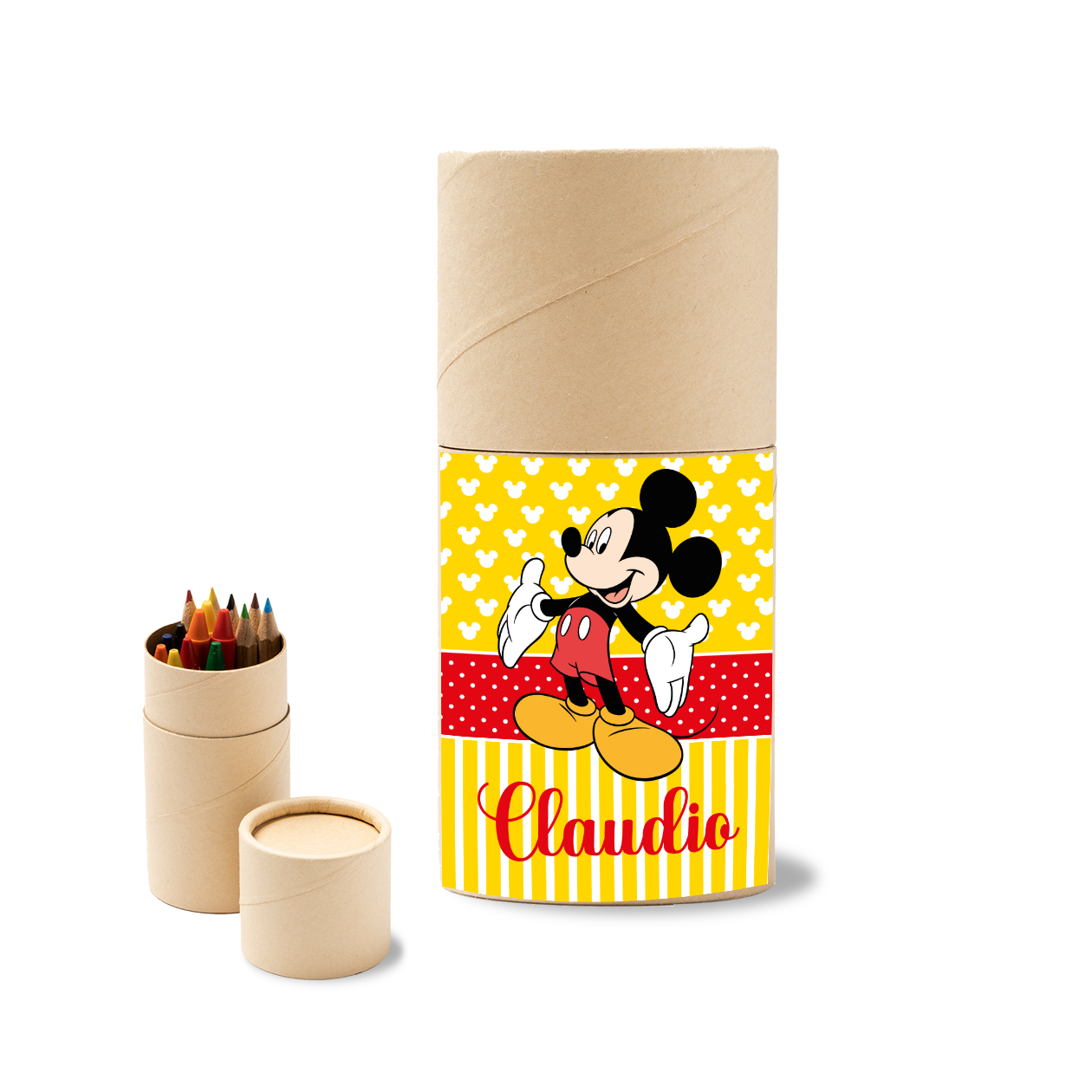 Boy &  Girl - Set 6 pezzi Da Disegno In Legno personalizzati con nomi