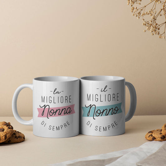 I migliori nonni di sempre - Coppia tazze Mug