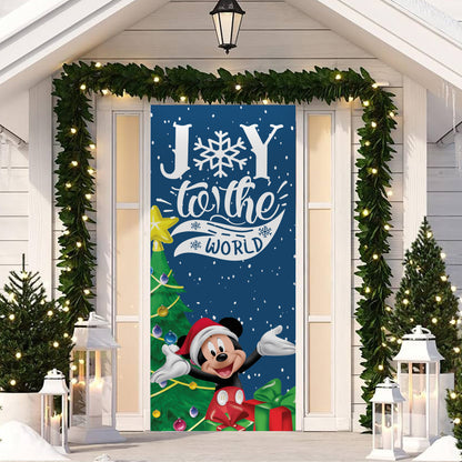 Joy to the world - Copertura Porta Natale - Sfondo Porta d'ingresso