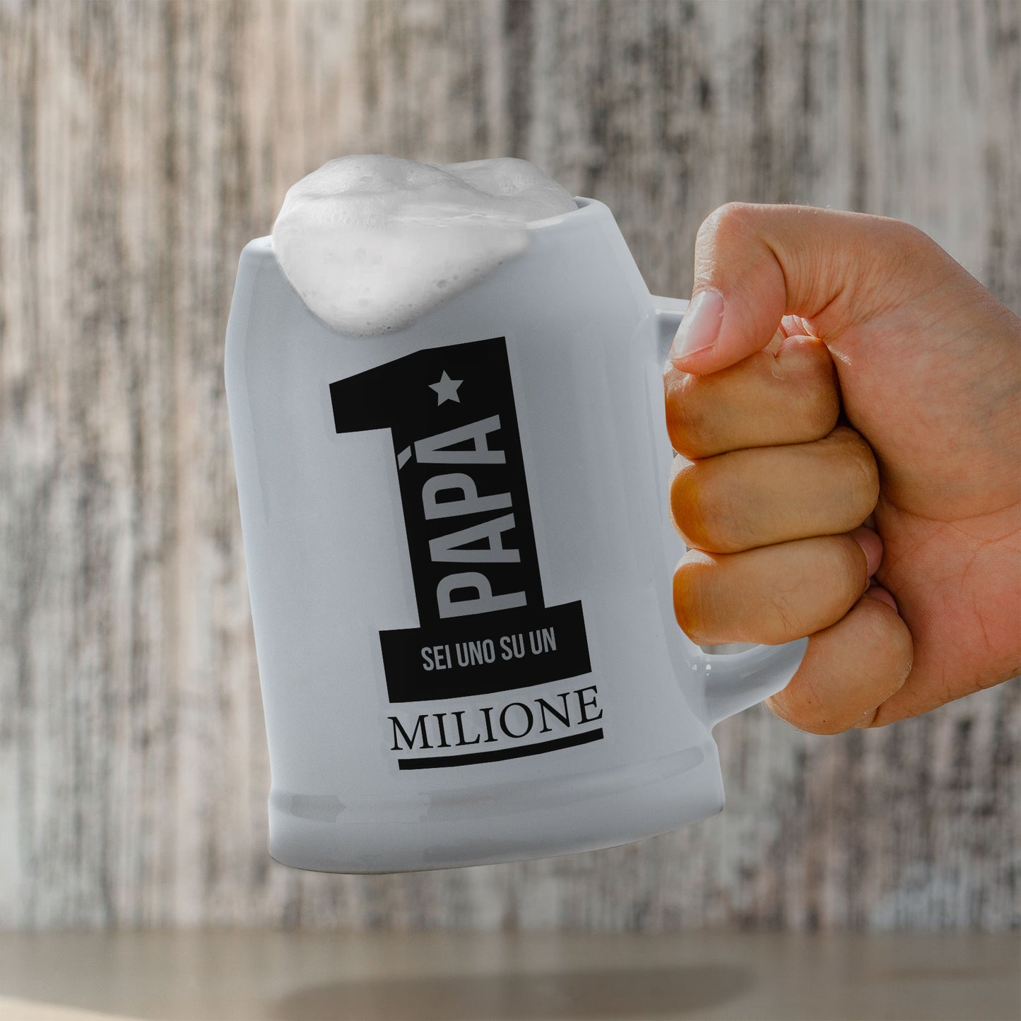 Papà sei uno su un milione - Caraffa in ceramica