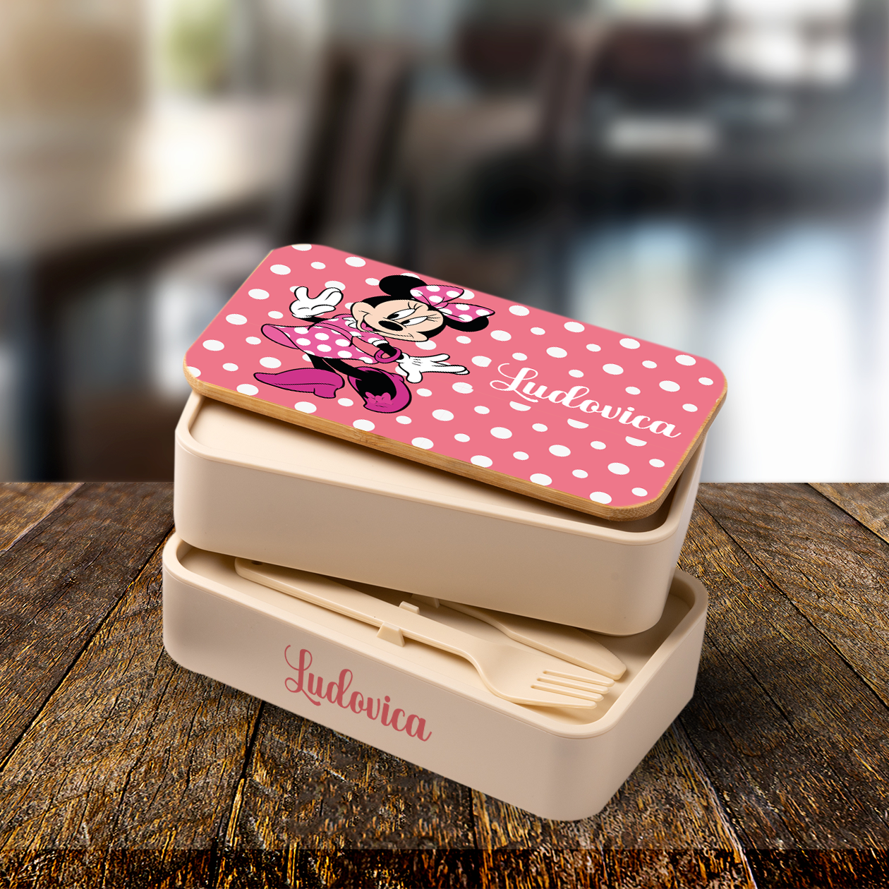 Minni - Scatola per il pranzo - personalizzato con nome